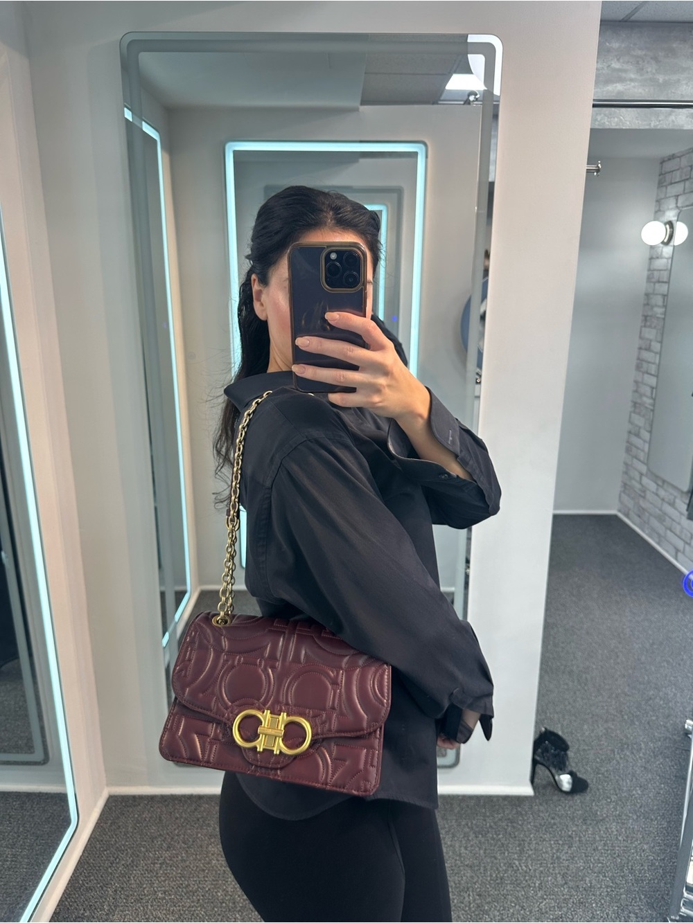 Salvatore Ferragamo Gancini Shoulder Bag